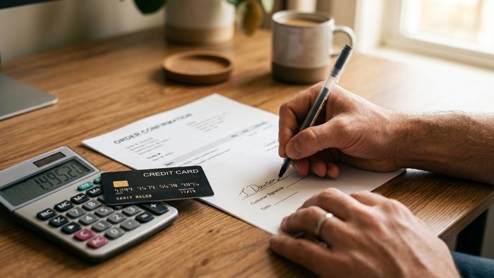 Confirm specs and complete payment