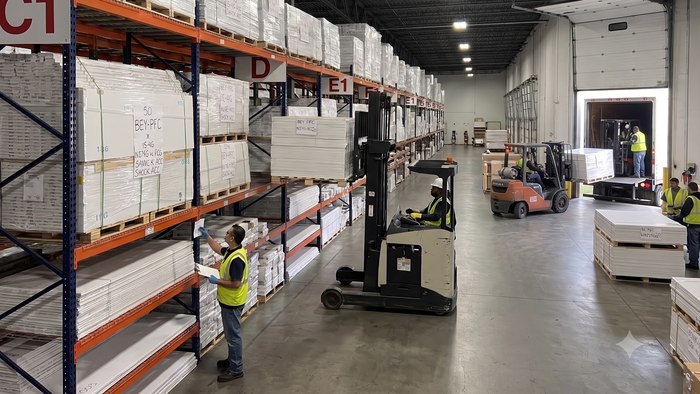 Order staged in our Atlanta warehouse