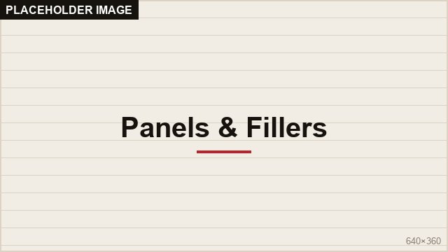 Panels & Fillers